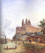 Jakob Alt The Monastery of Melk on the Danube oil painting artist